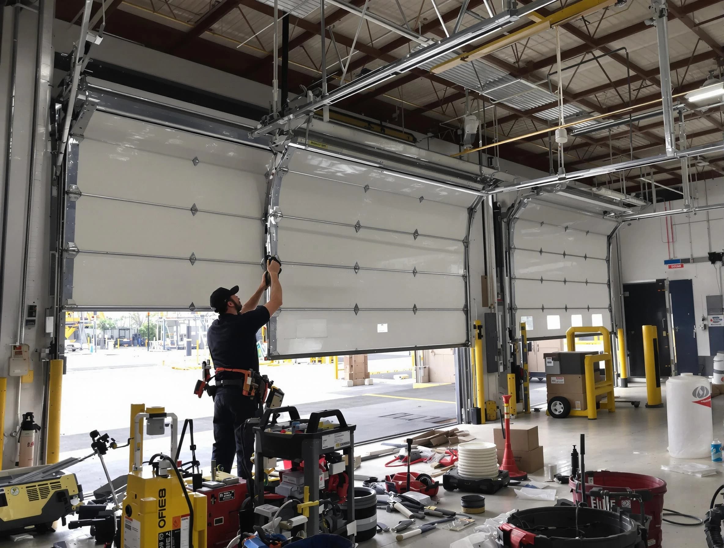 Northglenn Garage Door Repair technician performing commercial garage door repair in Northglenn