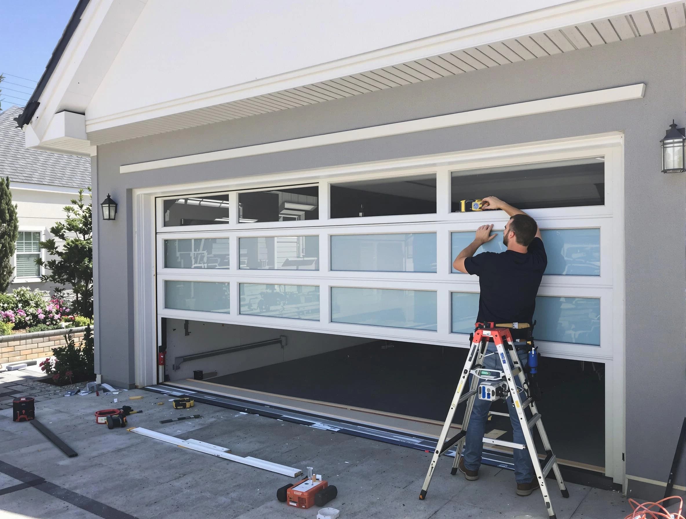 Northglenn Garage Door Repair team performing garage door replacement in Northglenn
