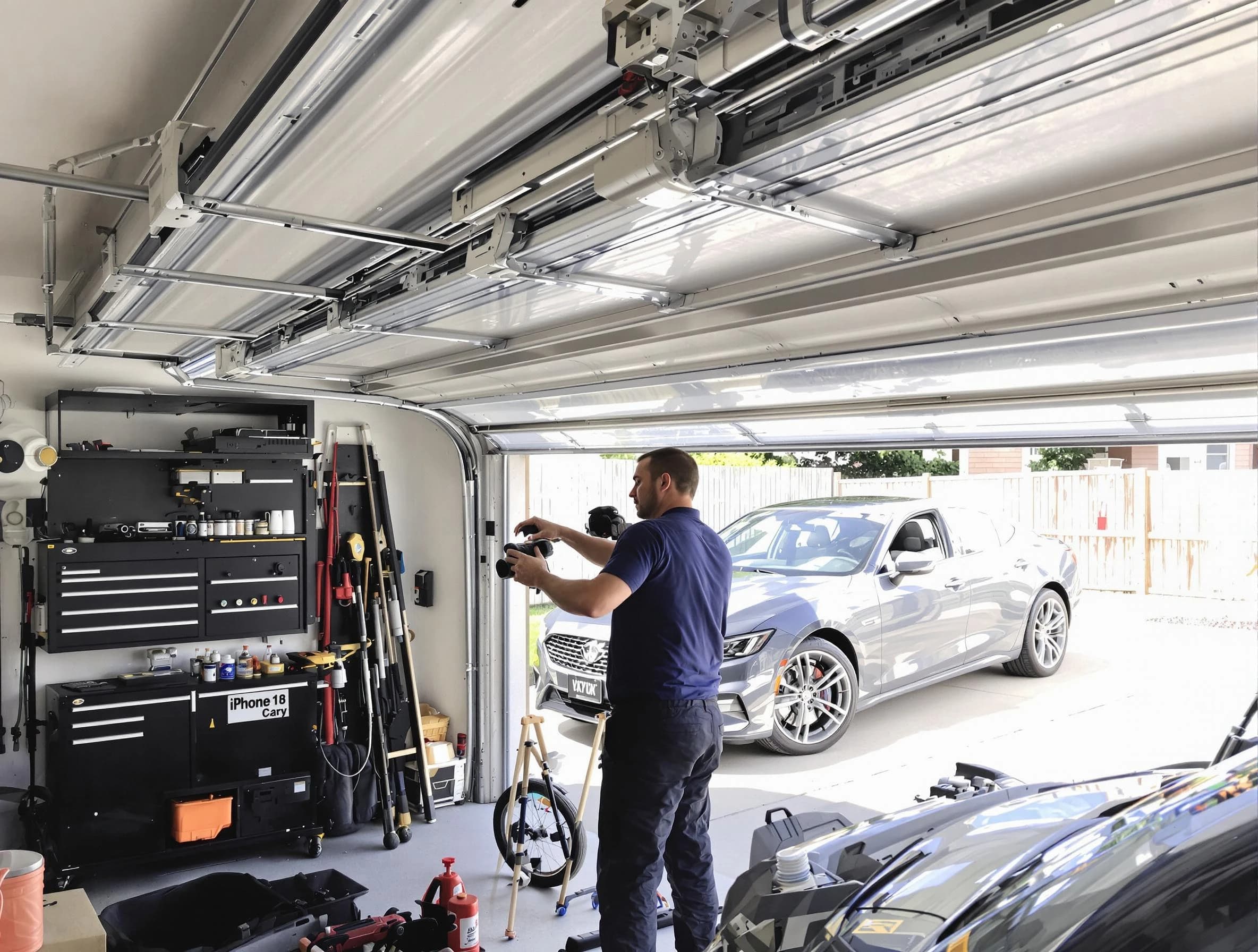 Northglenn Garage Door Repair technician fixing noisy garage door in Northglenn