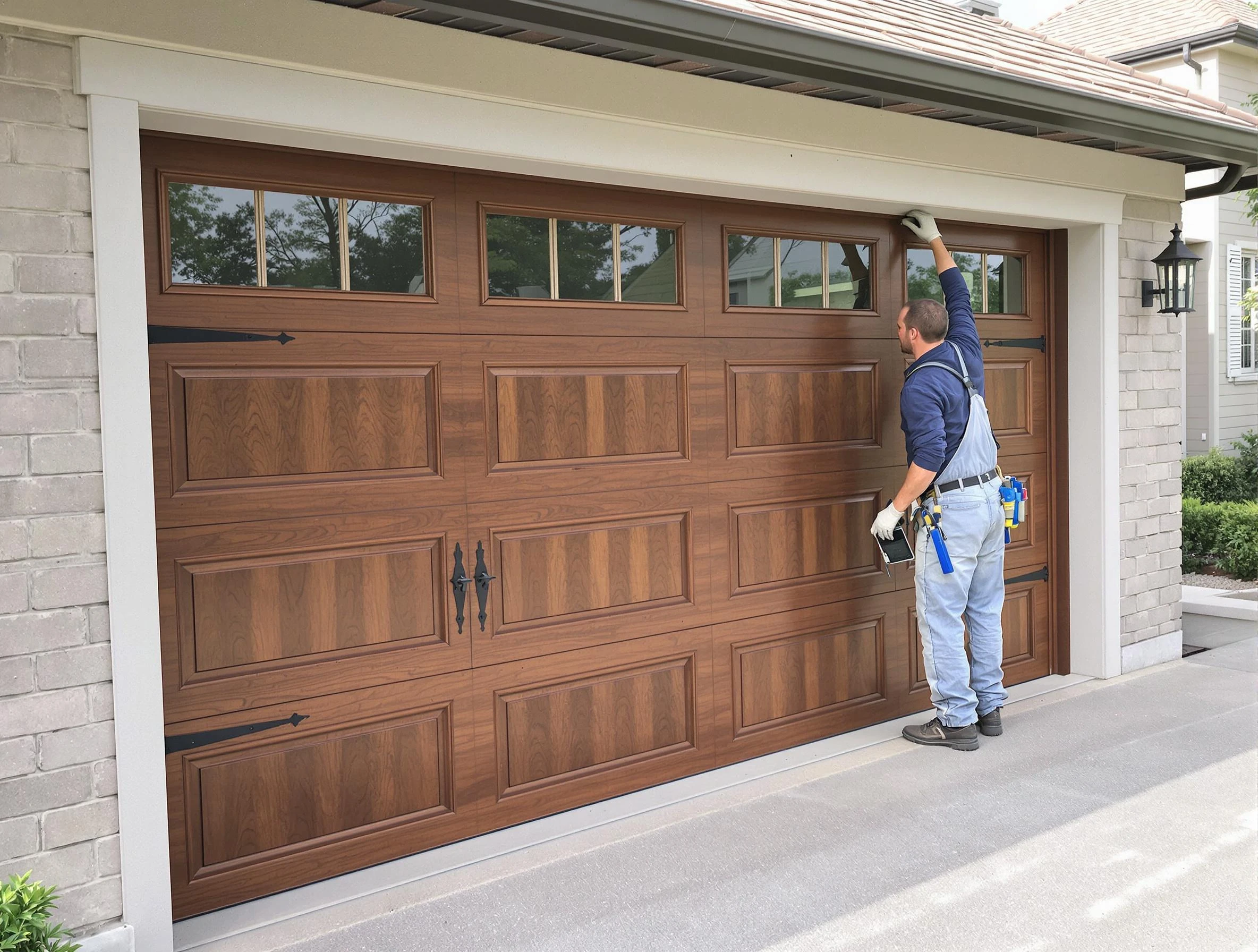 Custom garage door showcase by Northglenn Garage Door Repair in Northglenn