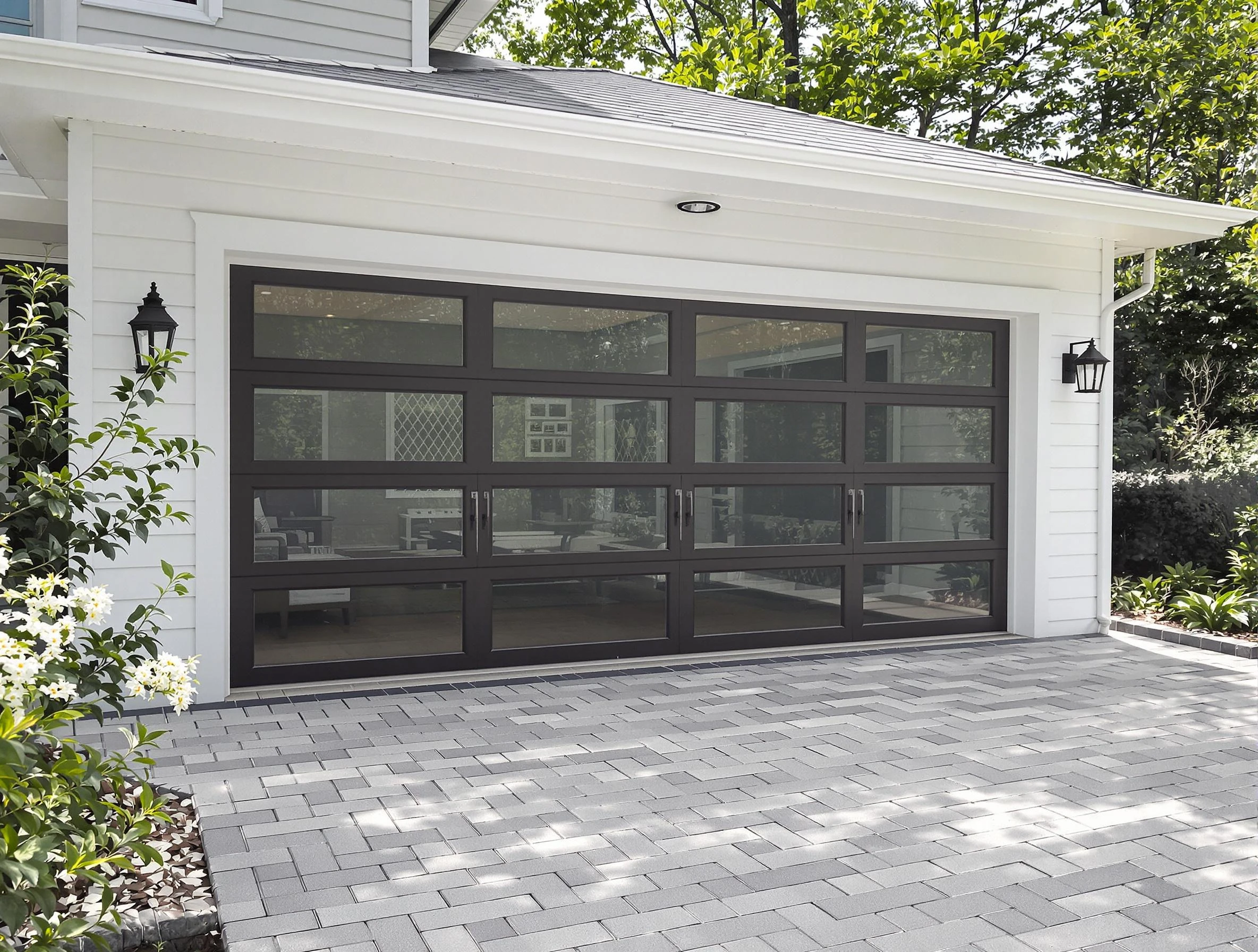 Northglenn Garage Door Repair design specialist presenting custom garage door options to Northglenn homeowner