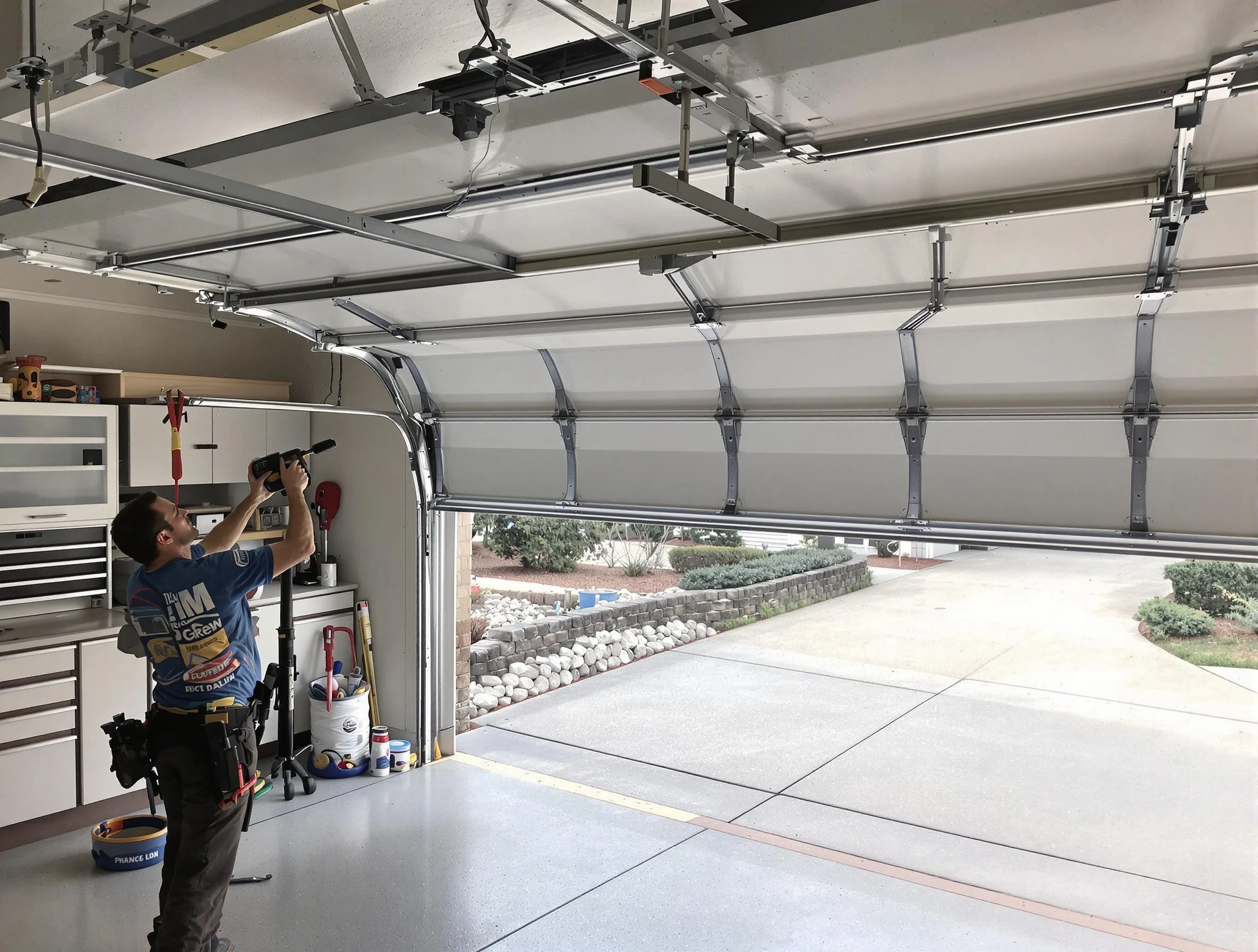 Garage door track repair service by Northglenn Garage Door Repair in Northglenn